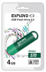 USB флэш-накопитель EXPLOYD 4GB-570-зеленый