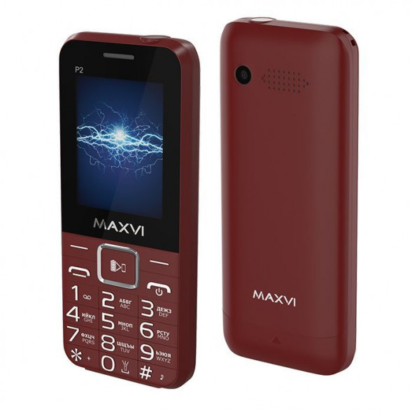 телефон MAXVI P2 WINE-RED