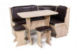 Набор мебели для кухни БИТЕЛ ОРХИДЕЯ Дуб Сонома/Умбер (шоколад) (4 кор)