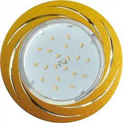 Светильник встраиваемый ECOLA FG5386ECB GX53 H4 DL5386 матовое золото