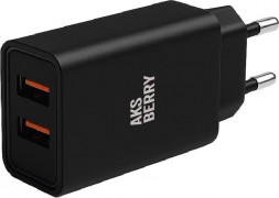 СЗУ AKSBERRY (6900209790013) T38 2 USB 2.4A, черный