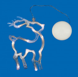 Светильник декоративный UNIEL (UL-00007252) ULD-H1419-010/STA/3AAA WARM WHITE IP20 DEER Фигура светодиодная