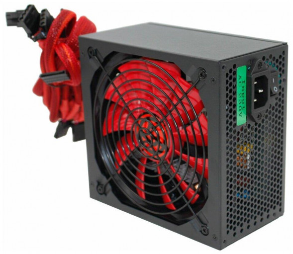 Блок питания GINZZU PC600 14CM Red