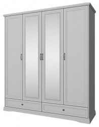 Модульная мебель АНРЭКС VALENCIA Шкаф 4DG2S Z. Цвет СЕРЫЙ (8 уп.)