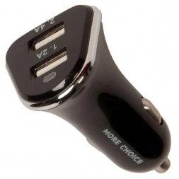 АЗУ MORE CHOICE AC22i АЗУ 2USB 2.4A для Apple 8-pin Black