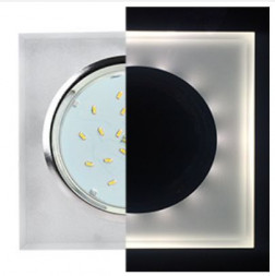 встраиваемый светильник ECOLA SL53SNECH GX53 H4 LD5311 GLASS хром/матовый