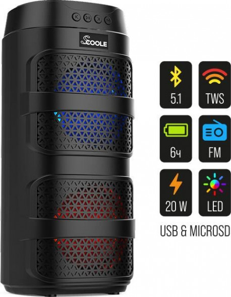Портативная акустика SCOOLE SL-PS5043B (чёрный) SCOOLE SL-PS5043B (чёрный)
