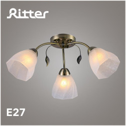 СВЕТИЛЬНИКИ ПОТОЛОЧНЫЕ, ЛЮСТРЫ RITTER 52539 4 Classic 06759/3 3хE27