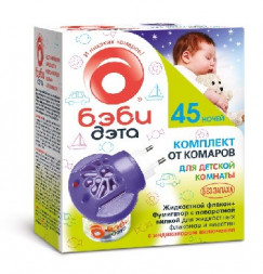 Средство от насекомых БЭБИ ДЭТА Детский комплект от комаров, флакон 30 мл +электрофумигатор