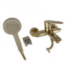 Смеситель для ванны MAGNUS 9320 Смеситель в ванную шаровый, короткий нос под золото