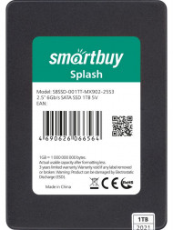 Накопитель SMARTBUY (SBSSD-001TT-MX902-25S3) 2,5&quot; SSD splash 1tb tlc sata3