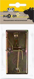 Мышеловка металлическая NADZOR Мышеловка металлическая , 9,5*4,7 см, в упаковке с хедером, MOUSE4