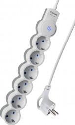 Удлинитель КОСМОС YKsm3m-6g-Z-V10A-W Белый/серый