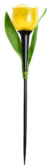 Садовый светильник на солнечной батарее UNIEL (UL-00004277) USL-C-452/PT305 YELLOW TULIP