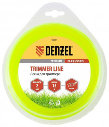 Леска для триммера DENZEL Леска для триммера квадрат 1,6 мм х 15 м, блистер FLEX CORD 96114
