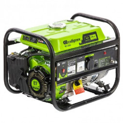 Генераторы бензиновые СИБРТЕХ Генератор бензиновый БС-1200, 1 кВт, 230 В, 4-х такт., 5,5 л, ручной стартер 94541