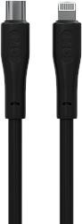 Кабель MORE CHOICE (4620202553102) K60ia 2м USB 3.0A PD 27W для Lightning ng 8-pin Type-C - 2м , черный