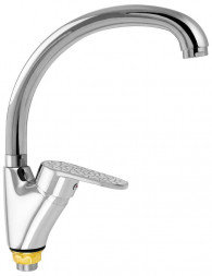 Смеситель для кухни BRIMIX 3254 Смеситель кухонный шаровый боковой ручка с белой мозаикой