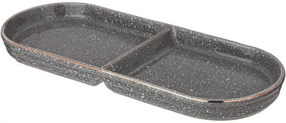 Менажница LEFARD МЕНАЖНИЦА 2 СЕКЦИИ "GRAIN" 30*12 СМ СЕРАЯ (КОР=6ШТ.) 42-524