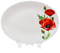 Блюдо DANIKS LHYP-120/K1929 Алый мак 30.2 см(448961)
