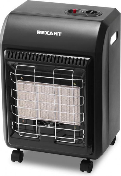 Обогреватель REXANT (60-0021) Обогреватель инфракрасный газовый для дома, 4,2кВт, для баллона 12л, черный