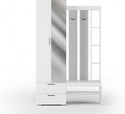 Прихожая МЕБЕЛЬ-КОМПЛЕКС Прихожая Торонто исп.1 Белый/ Белый (3 кор.)