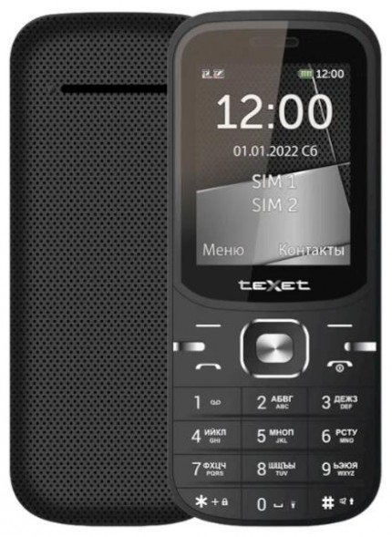 Телефон мобильный TEXET TM-219 черный (127131)