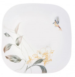 Тарелка MILLIMI Анета Тарелка десертная опаловое стекло 21,5см, квадратная форма, 19019 818-539