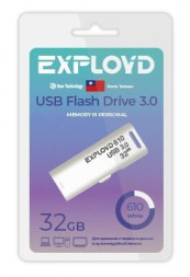 USB флэш-накопитель EXPLOYD EX-32GB-610-White USB 3.0