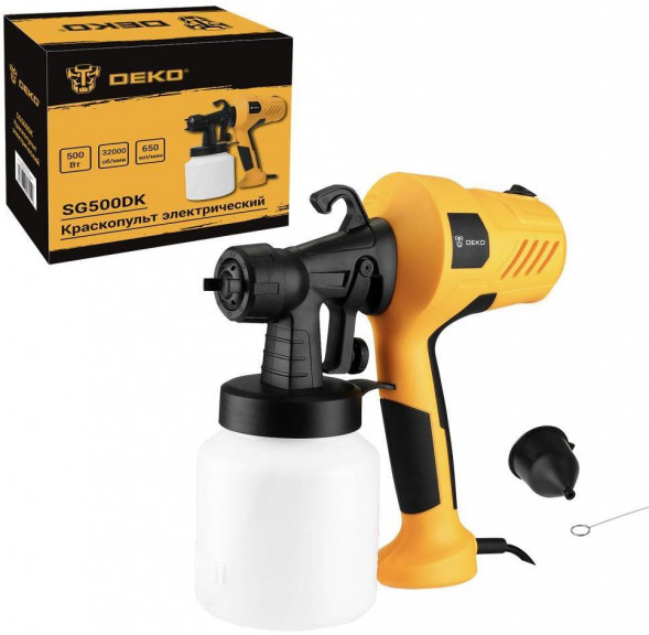 Краскопульт электрический DEKO SG500DK, 800 мл, 500Вт 083-1130