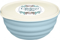 Миска HOMVER Latina Hовый год 3,2л с крышкой (голубой) 223100814/02