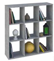 Стеллаж POLINI Стеллаж Polini Home Smart Кубический 9 секции, бетон (1кор)