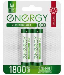 Аккумулятор ENERGY Eco NIMH-1800-HR6/2B (АА) 104988
