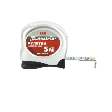 Рулетки MATRIX Рулетка Magnetic, 5 м х 19 мм, магнитный зацеп 31011