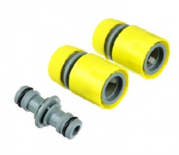 Набор для полива INBLOOM Набор для полива (1 коннектор d1/2" , 1 коннектор с аквастопом d1/2",  двойник) 160-017