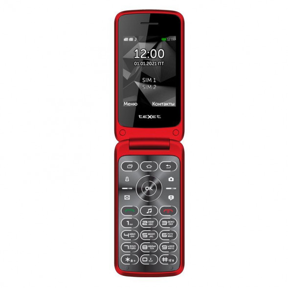 Телефон мобильный TEXET TM-408 Красный