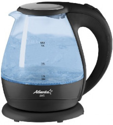 Чайник электрический ATLANTA ATH-2460 стекло черный