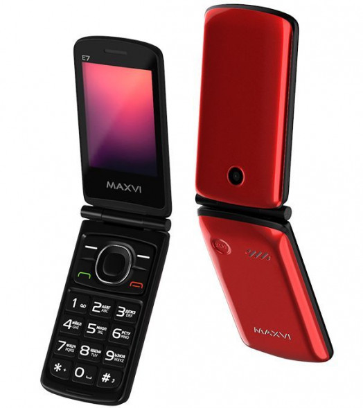 Телефон мобильный MAXVI E7 Red