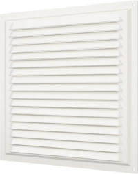 Решетка ERA 3030МЭ IVORY, Решетка вентиляционная с покрытием полимерной эмалью, с сеткой 300х300, Сталь (3)