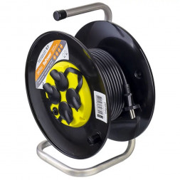 Удлинитель силовой PERFEO (PF_B4676) RU POWER на катушке, б/з, 4 гн-50 м