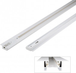 АКСЕССУАРЫ ДЛЯ СВЕТИЛЬНИКОВ VOLPE (UL-00007445) UBX-Q123 RS2 BLACK 100 SET01 Шинопровод осветительный, тип R, в наборе с заглушкой и вводом питания. Однофазный. Встраиваемый. Чер