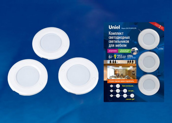 ЭЛЕКТРИКА UNIEL (UL-00002887) ULM-F40-6W/4200K/DIM SENSOR IP20 WHITE