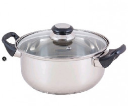 Кастрюля MALLONY BAK-S-04 кастрюля с крышкой 3,9л нерж.(985889)