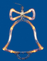 Светильник декоративный UNIEL (UL-00007253) ULD-H1620-010/STA/3AAA WARM WHITE IP20 BELL Фигура светодиодная