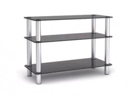 Стойка для TV MD 502 сереб/дымч