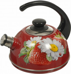 Чайник ЭМАЛЬ T04/25/01 эмал 2,5л конс/руч бордо