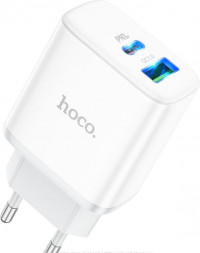 СЗУ HOCO (6931474782946) C105A Stage dual port PD20W+QC3.0 charger, белый