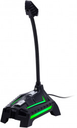 Игровой микрофон DEFENDER (64615) Ring GMC 150 USB, LED, провод 1.5 м