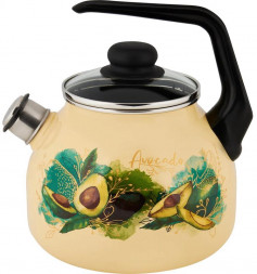 Чайник APPETITE С2717.3П*123 Avocado эмал 3,0л со свистком