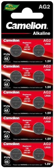 Элементы питания CAMELION (12810) AG2-BP10